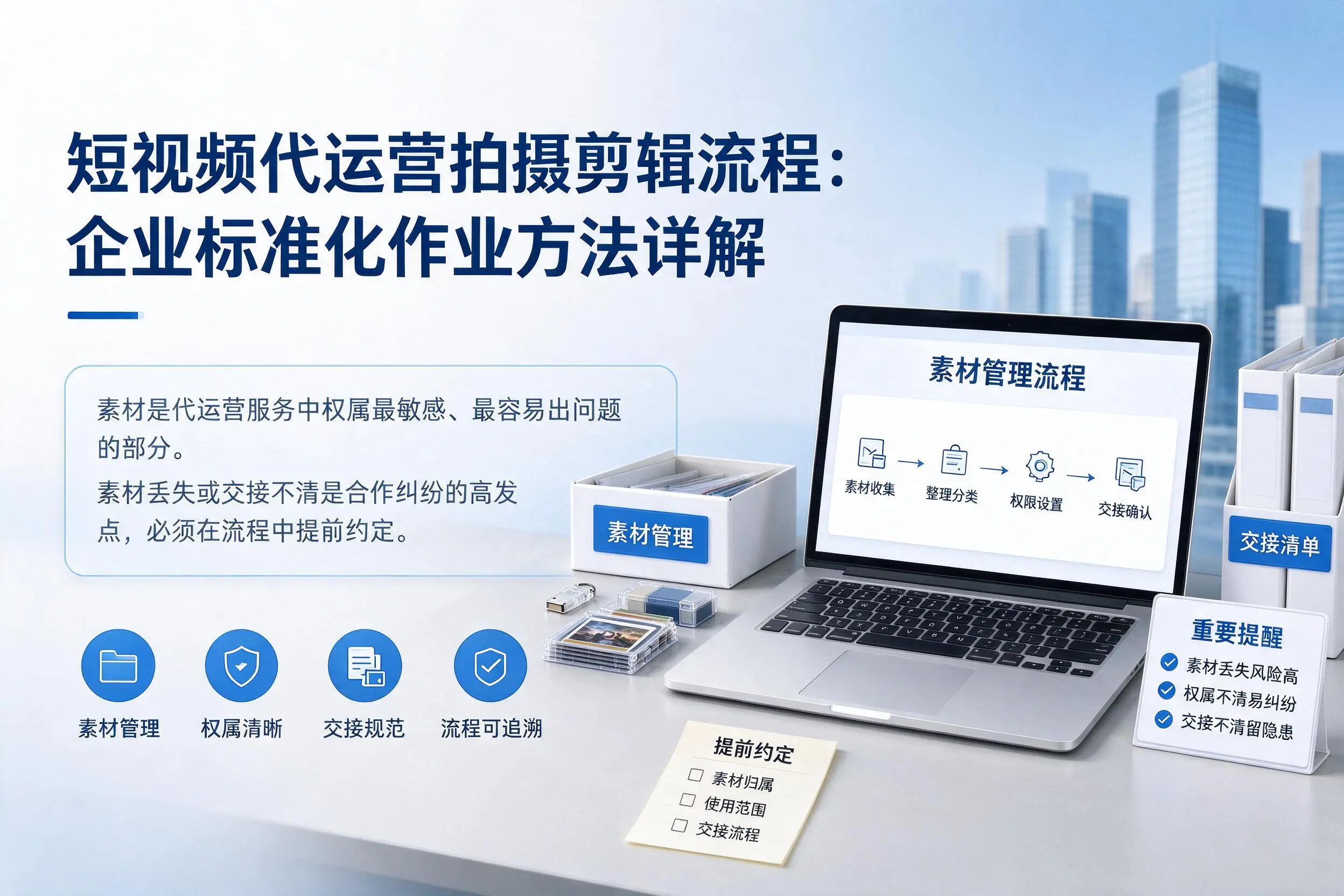 短视频代运营拍摄剪辑流程：重庆城区企业标准化作业方法详解