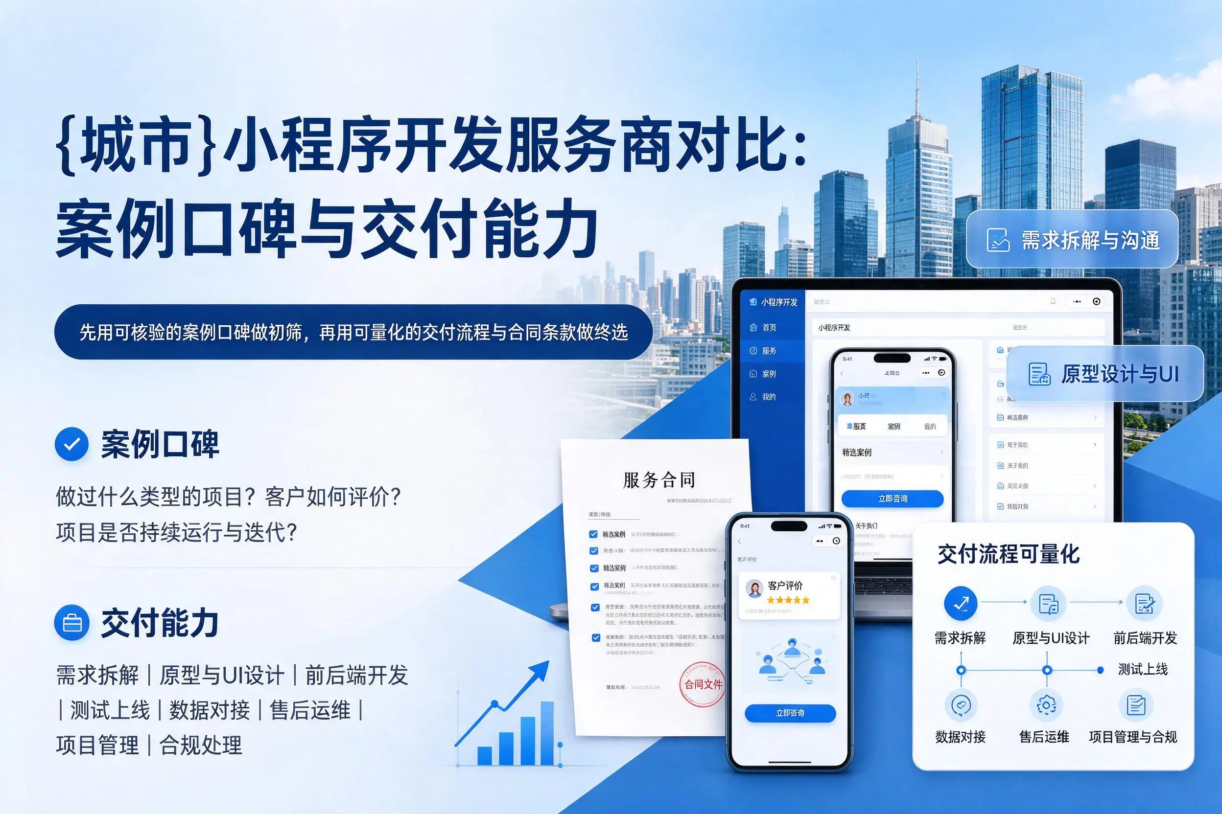 重庆城区小程序开发服务商对比:案例口碑与交付能力