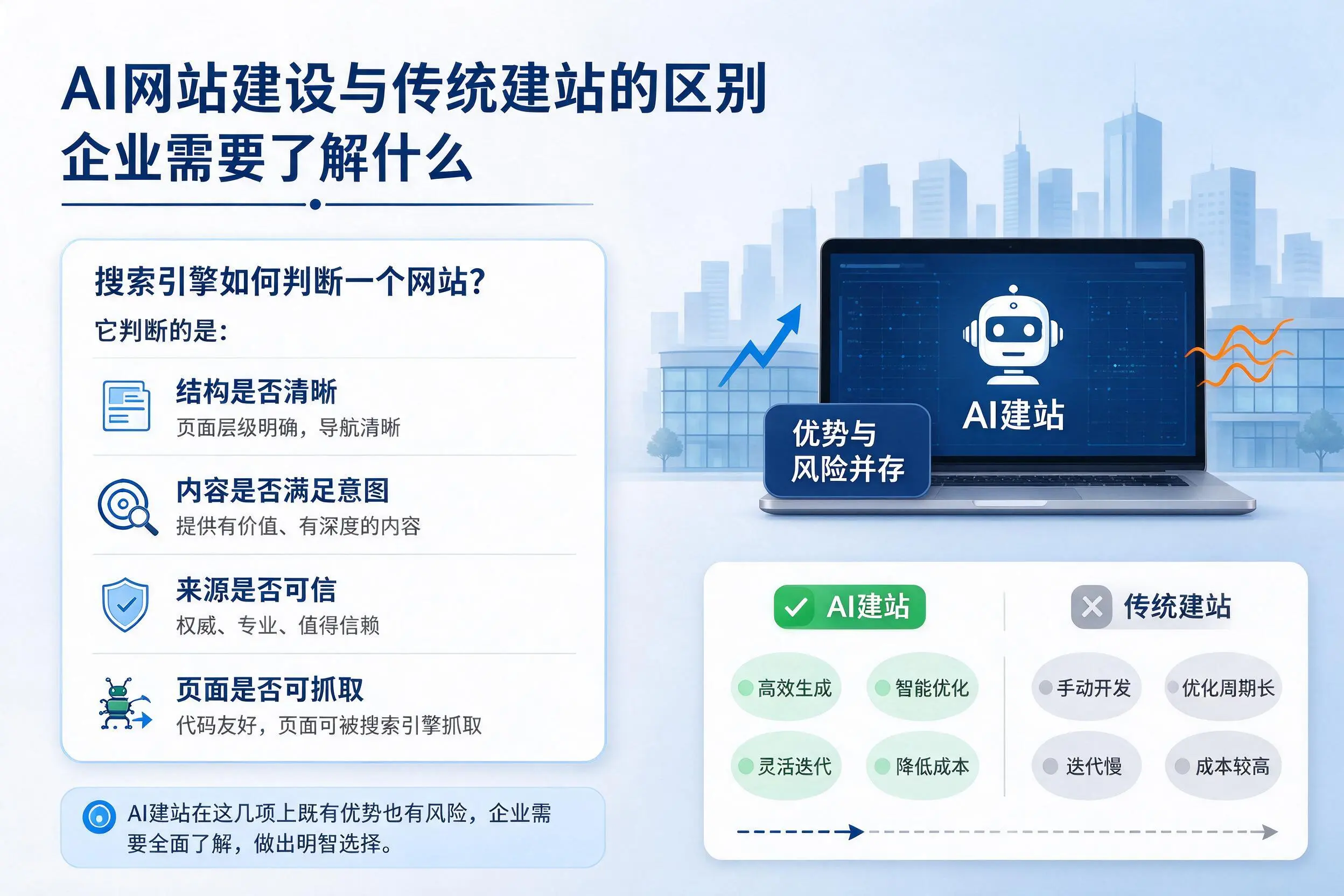 AI网站建设与传统建站的区别，重庆城区企业需要了解什么