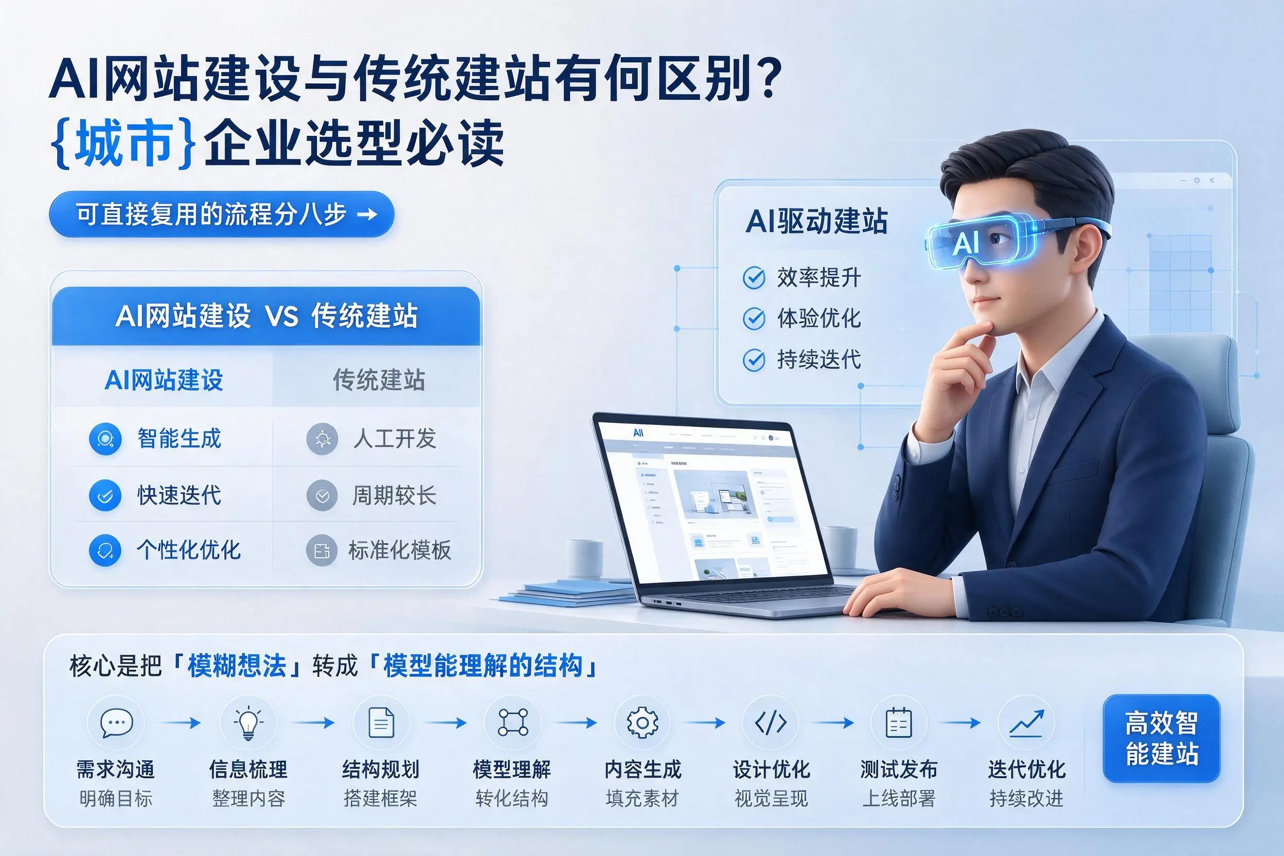 AI网站建设与传统建站有何区别？重庆城区企业选型必读