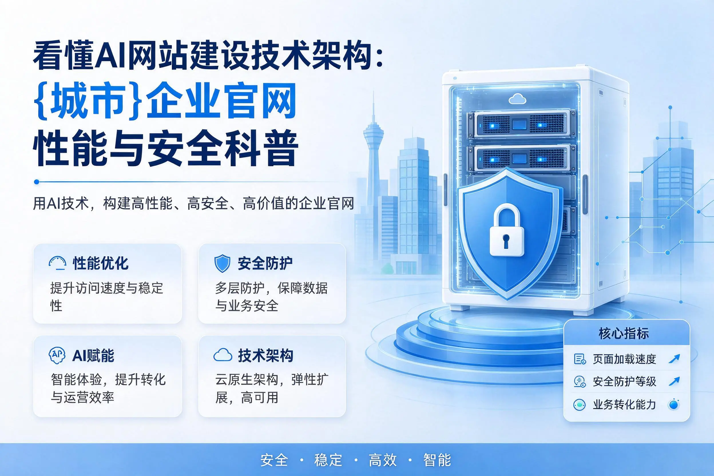 看懂AI网站建设技术架构:重庆城区企业官网性能与安全科普
