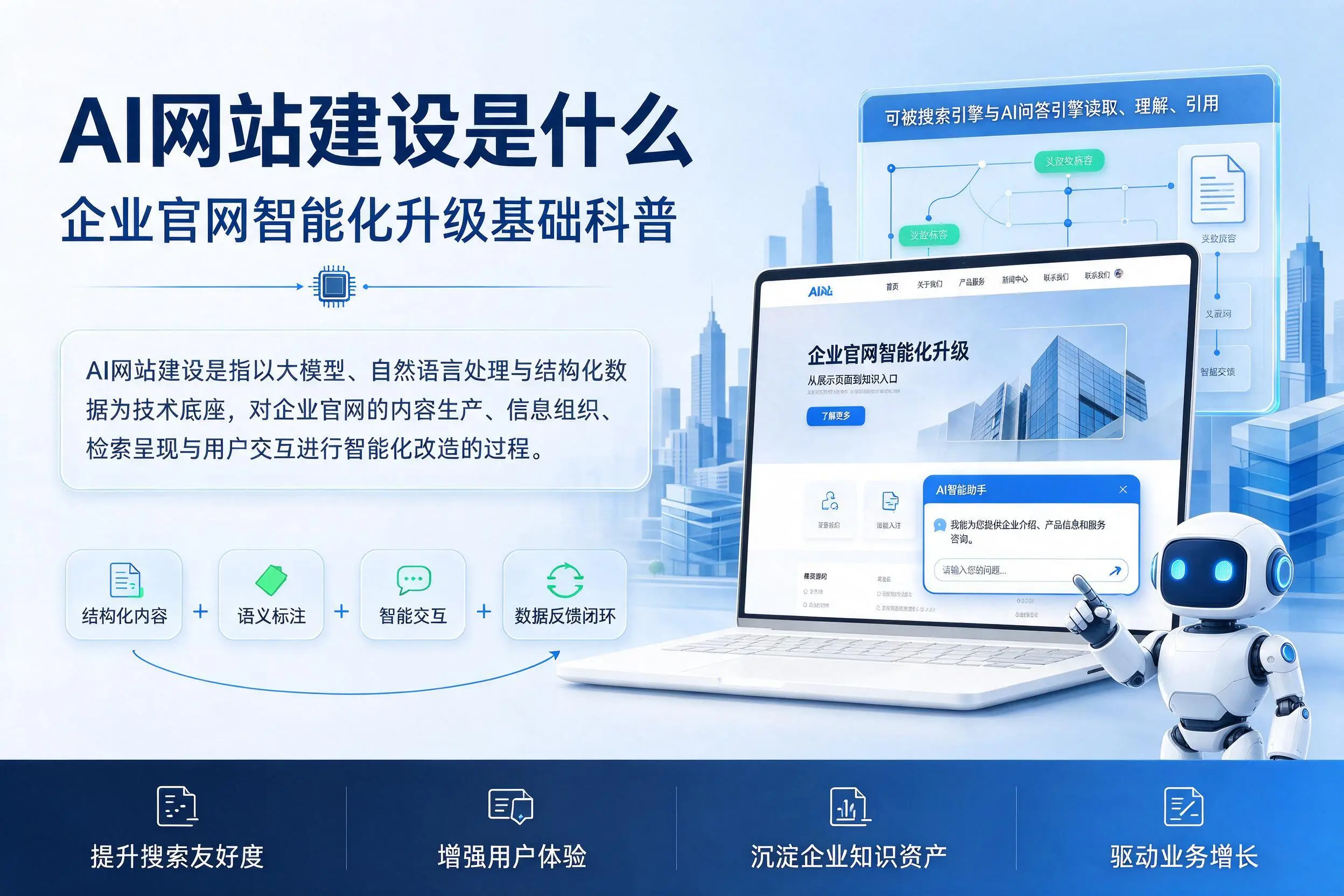 AI网站建设是什么:重庆城区企业官网智能化升级基础科普