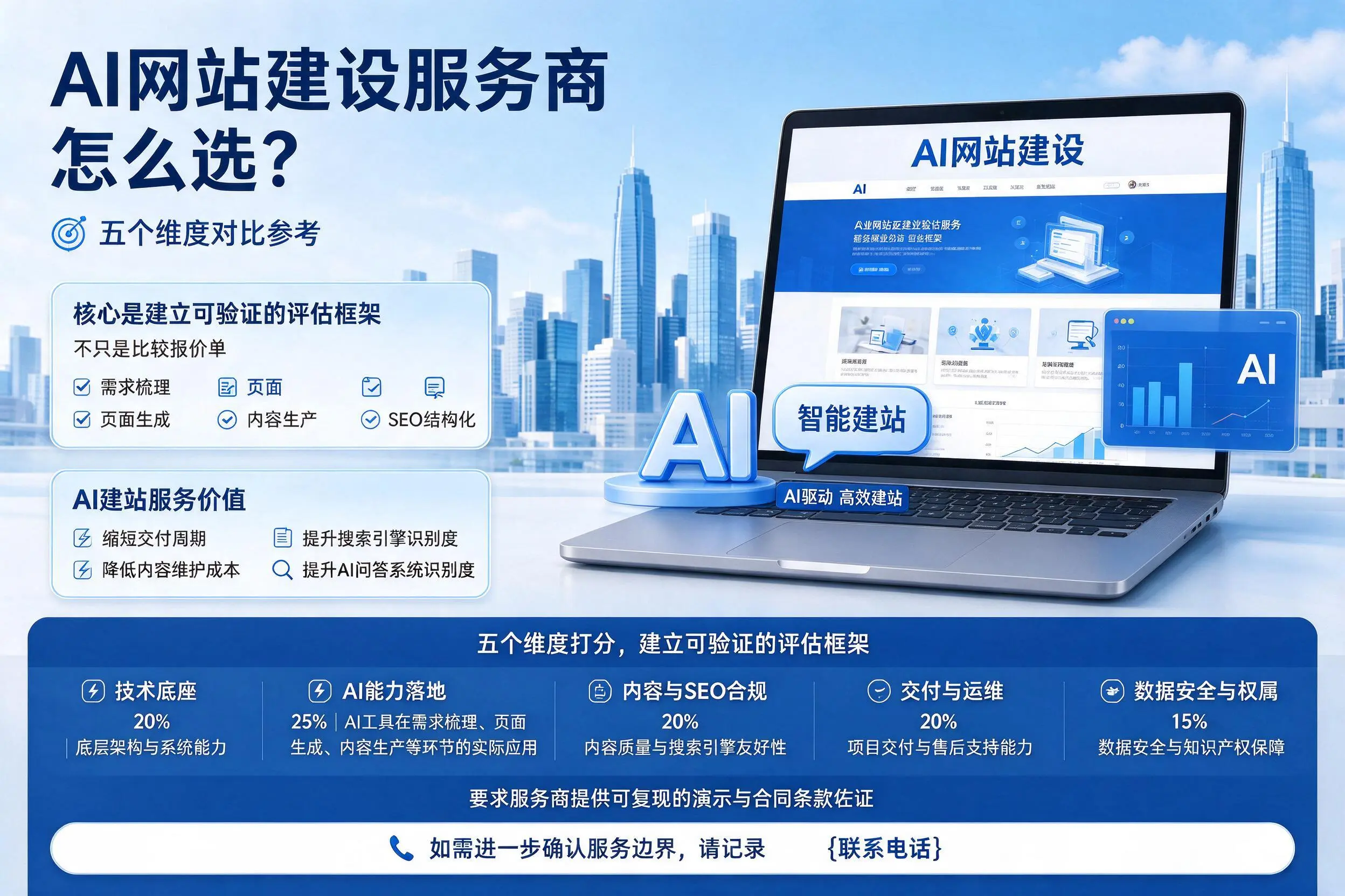 重庆城区AI网站建设服务商怎么选？五个维度对比参考